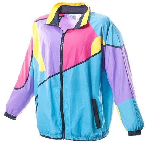 80s/90s Givenchy windbreaker jacket, vintage blue & neon zip up 